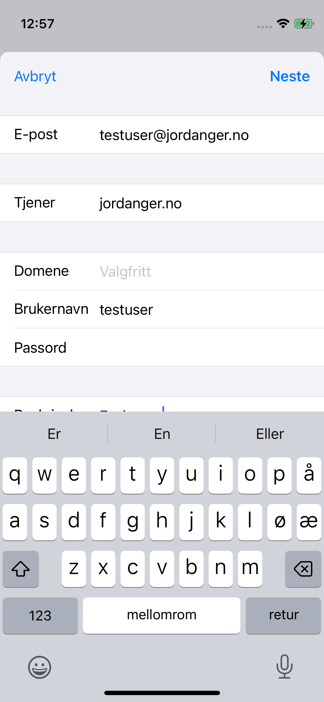Legg inn tjener